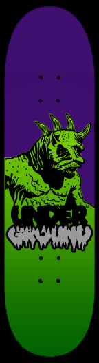 MONSTER DECK - PURPLE/GREEN BLEND